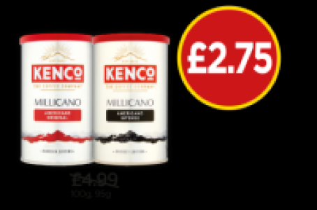 Budgens  Kenco Millicano Americano Original, Millicano Americano Inte