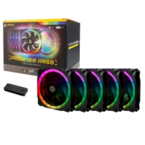 Overclockers Antec Antec Prizm 120mm Addressable RGB Case Fans - Five Pack