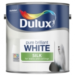 Dulux Silk Emulsion Paint - Pure Brilliant White 2.5L £7.49