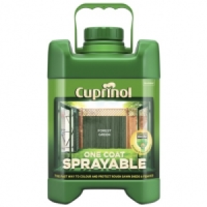 Cuprinol One Coat Sprayable Forest Green 5L &pound;7.99
