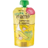 Aldi  Mamia Organic Bananas & Apples Pouch