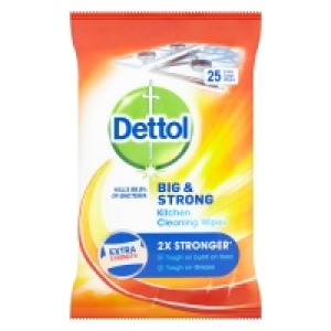 Dettol Big & Strong Kitchen Wipes - 25 Pack £1.99