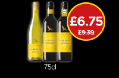 Wolf Blass Yellow Label Chardonnay, Cabernet Sauvignon, Merl £9.39