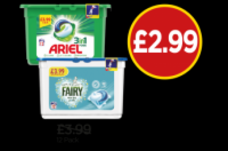 Ariel 3 In 1 Capsules, Fairy Non £3.00