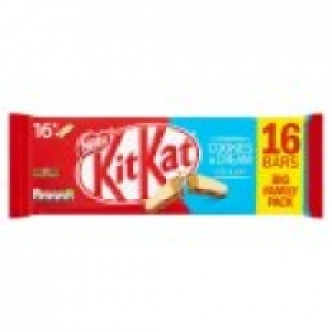 2 Finger Cookies & Cream Chocolate Biscuit Bar, 16 Pack &pound;2.00