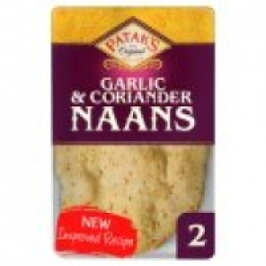 2 Garlic & Coriander Naans £1.66