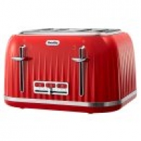 Asda Breville Impressions Collection 4 Slice Toaster - Red
