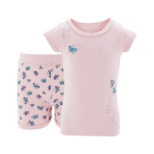 Aldi  Childrens Butterfly Shorty Pyjamas