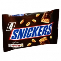 Poundstretcher  SNICKERS BAR 4 PACK 167G