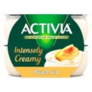 Asda Activia Intensely Creamy Greek Style Peach Yogurts