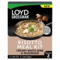Asda Loyd Grossman Risotto Meal Kit Creamy White Wine & Mushroom