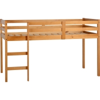 Wilko  Panama Solid Pine Mid Sleeper Single Bed with Antique Pine F
