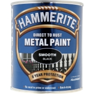 Hammerite Metal Paint Smooth Black - 250ml £8.19