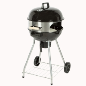 Flamemaster Kettle 18-inch BBQ with Pizza Oven Extension Kit £39.99