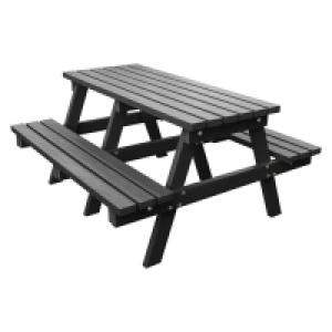 NBB Recycled Heavy Duty A-Frame 1.8m Picnic Table - Black £339.99