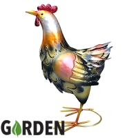 HomeBargains  Garden Metal Ornament: Henrietta the Hen
