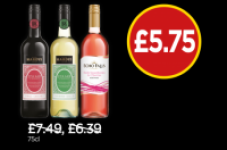 Hardys Stamp Shiraz Cabernet, Hardys Stamp Chardonnay Semill £7.49
