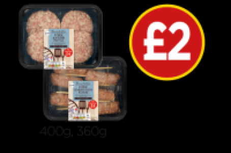 Discover The Choice Pork & Herb Patties, Pork Lemon & Herb K £2.00