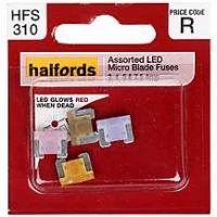 Halfords  Halfords Assorted LED Micro Fuses 3-4-5-7.5AMP