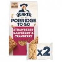 Asda Quaker Oat Porridge To Go Strawberry Mixed Berries Breakfast Square
