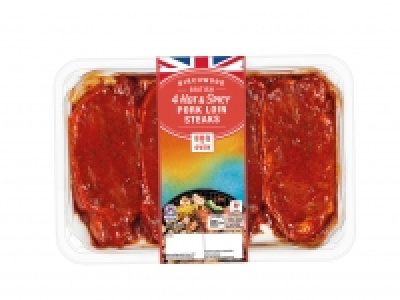 Birchwood 4 British Hot < Spicy Pork Loin Steaks