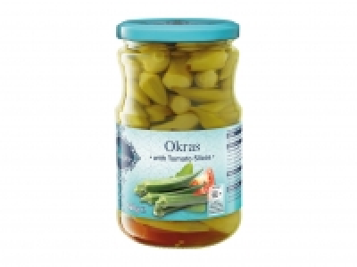 1001 Delights Okras with Tomato Slices