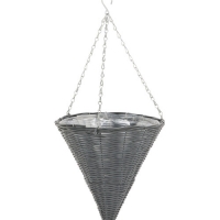 Aldi  Slate Cone Hanging Basket