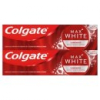Asda Colgate Max White Luminous Whitening Toothpaste Twin Pack