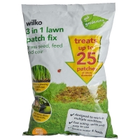 Wilko  Wilko 3-in-1 Grass Seed Feed and Coir Lawn Patch Fix 25 Patc