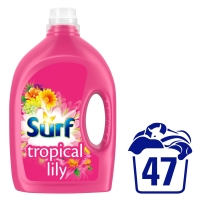 Wilko  Surf Tropical Lilly & Ylang Ylang Liquid Detergent47 Washes 