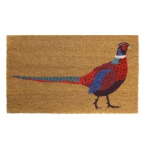 JVL Doormat Latex Coir Pheasant 40x75cm