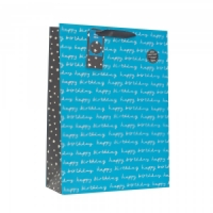 Gift Bag Happy Birthday Blue XL