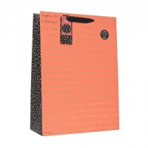 Gift Bag Happy Birthday Pink XL