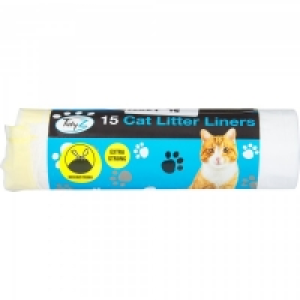 Cat Litter Drawstring Liners 15 Pack