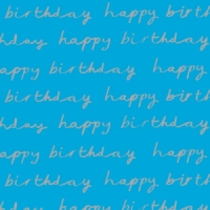 Birthday Wrap Blue 2M