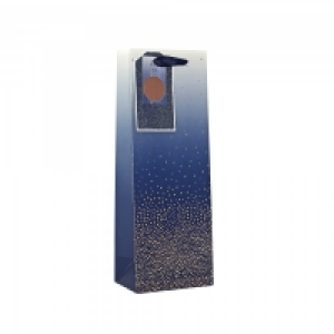 Gift Bag Ombre Confetti Navy Bottle