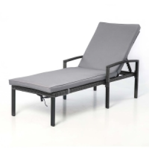 Maze Rattan Austin Sun Lounger - Grey £249.99
