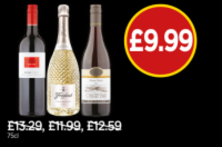 Barossa Valley Estate Shiraz, Freixenet Prosecco D.O.C, Oyst