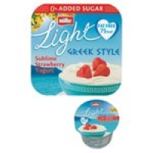 Muller Light Greek Style Sublime Strawberry Yogurts £1.00