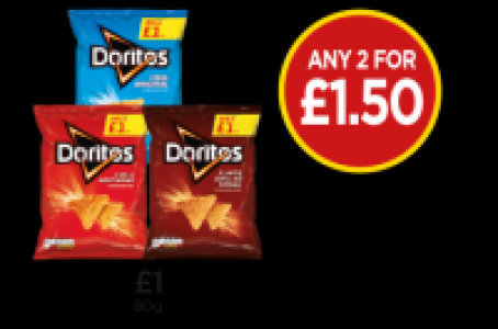 Budgens  Doritos Chilli Heatwave, Cool Original, Doritos Flame Grille