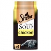 Asda Sheba Classic Soups Chicken and Tuna Fillets Wet Adult Cat Food Po