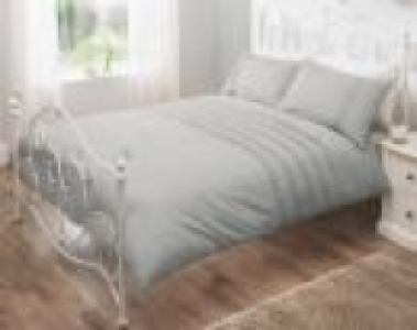 Asda George Home 100% Cotton Grey Pintuck Duvet Set
