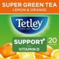 Asda Tetley Sunshine Lemon & Orange Super Green 20 Tea Bags