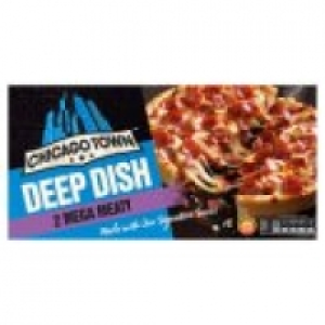 2 Deep Dish Mega Meaty Pizzas £1.00