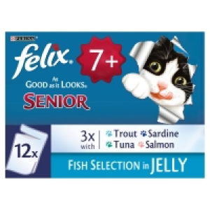 Felix As Good As It Looks Senior Fish Selection in Jelly Cat £3.25