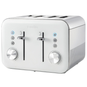 Breville VTT687 High Gloss 4-Slice Toaster - White £39.99
