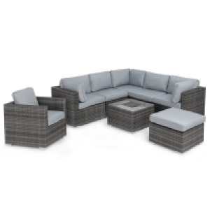 RobertDyas  Maze Rattan London Corner Sofa with Chair and Ice Bucket - G