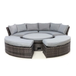 Maze Rattan Chelsea Lifestyle Suite with Glass Table Top - G £32.99
