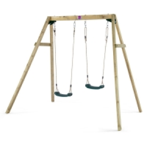Plum Wooden Double Swing Set £129.99
