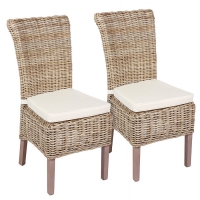 RobertDyas  Tocino Ready Assembled Pair of Wicker Chairs